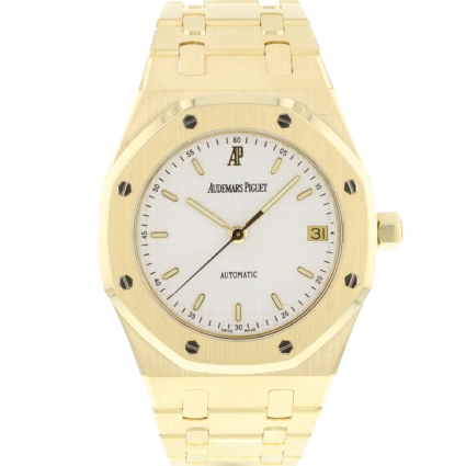 Royal Oak Automatic 36MM Yellow Gold White Dial Audemars Piguet Luxusuhren Juwelier Burger