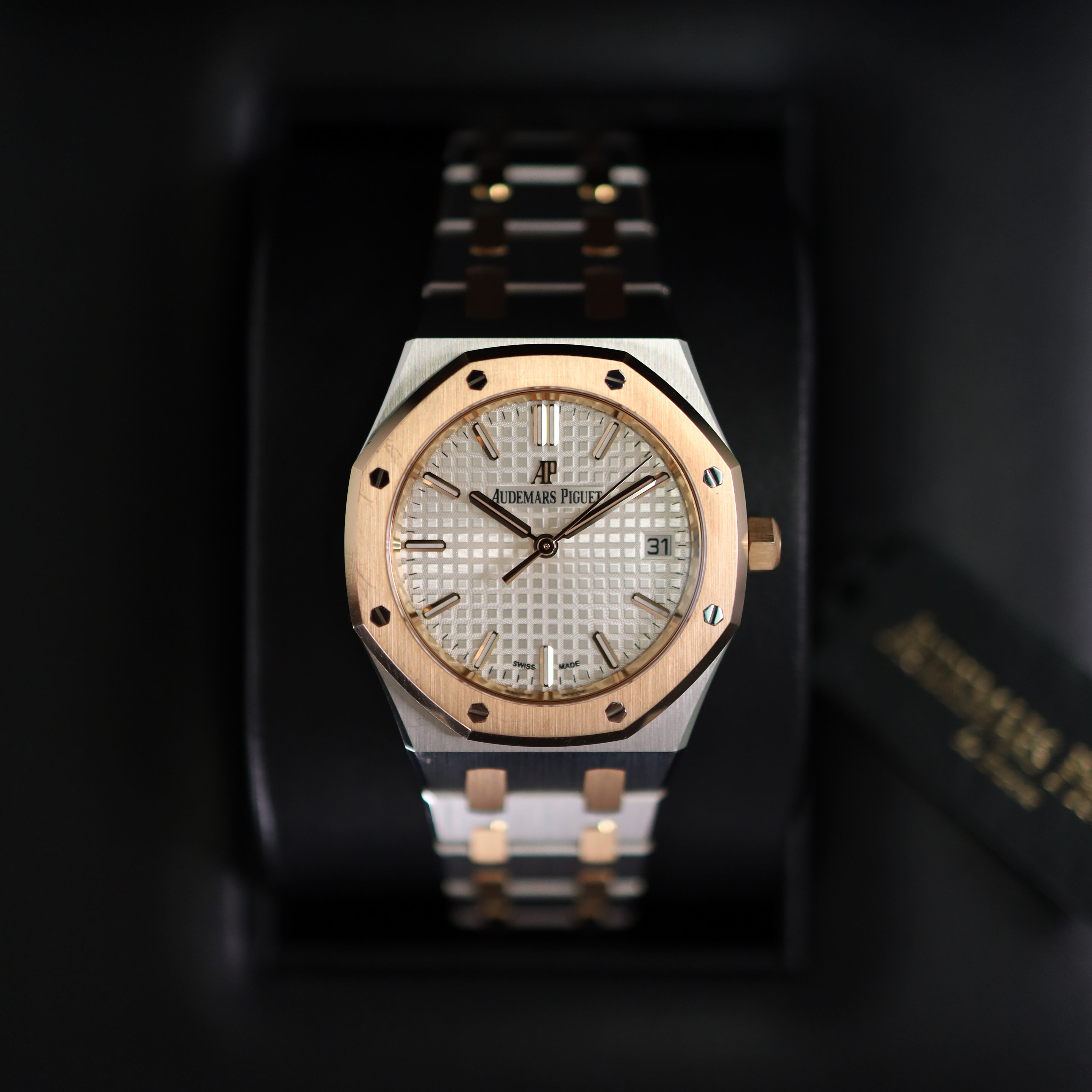 Royal Oak Steel Rose Gold 34MM Audemars Piguet Verkaufte Uhren