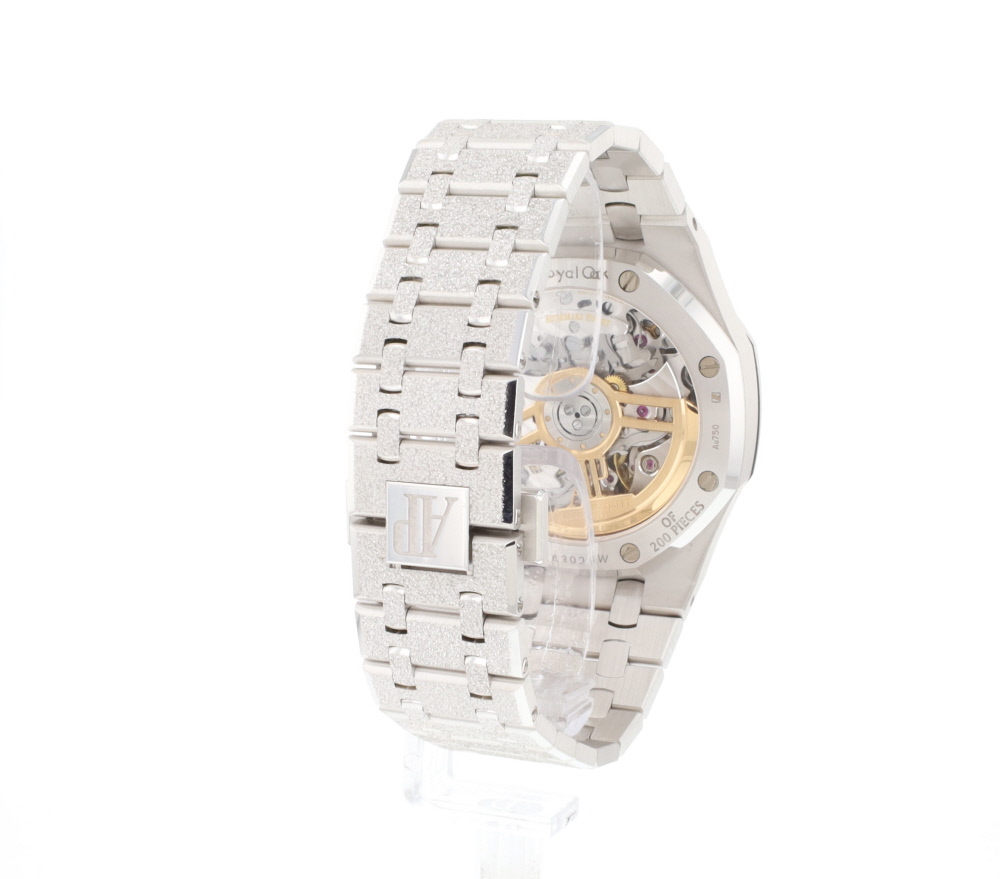 Royal Oak Chronograph 41MM White Gold Frosted Limited Audemars Piguet Luxusuhren Juwelier Burger