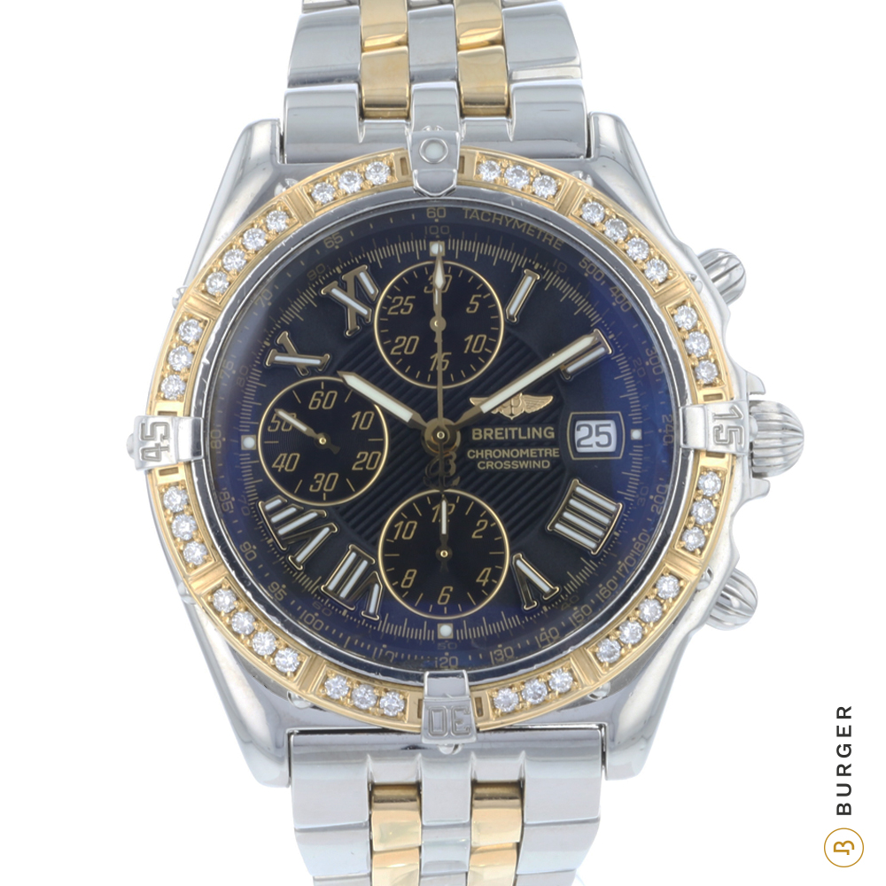 Crosswind Gold Steel Diamonds Breitling Sold watches Juwelier Burger