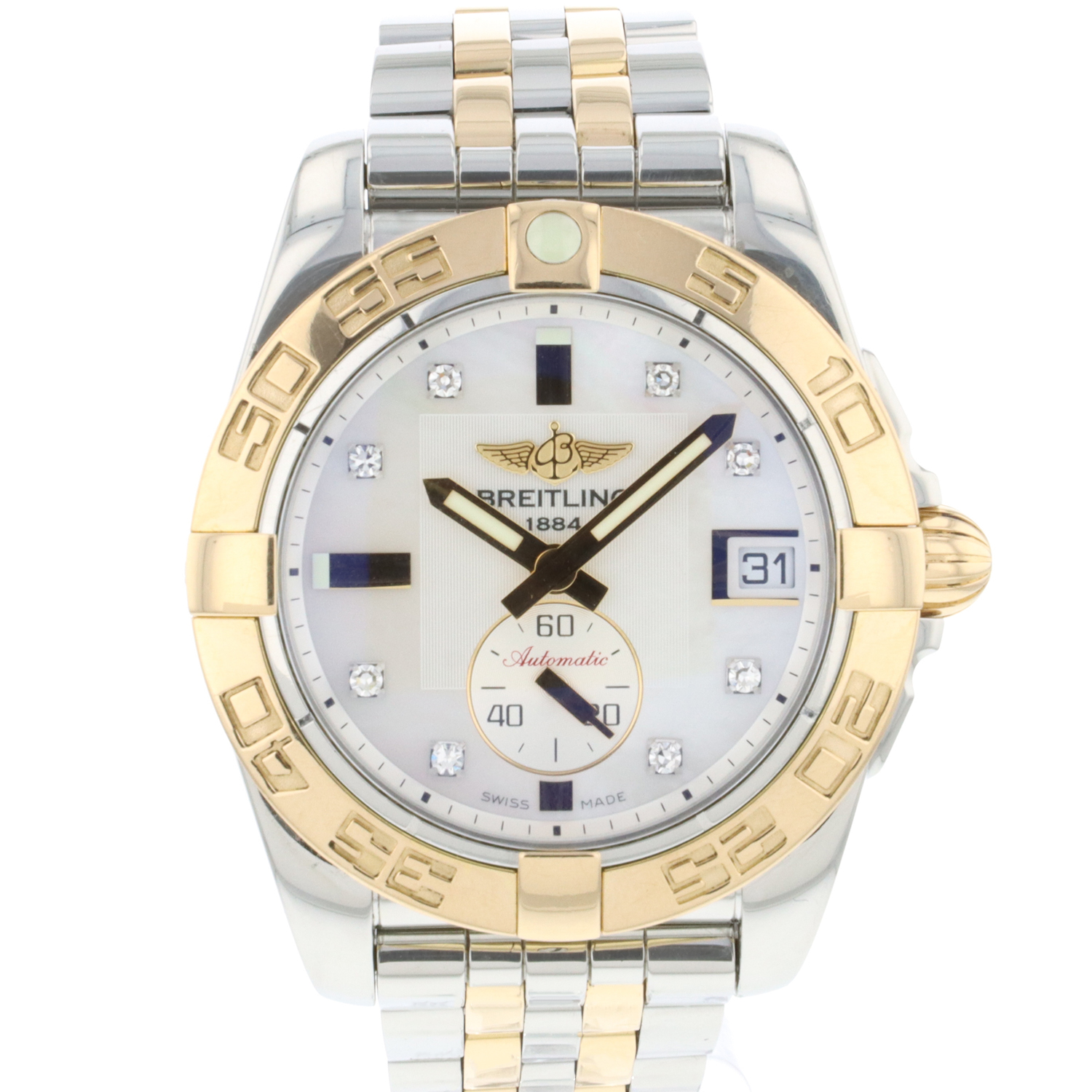 Breitling galactic 36 deals automatic diamond ladies watch