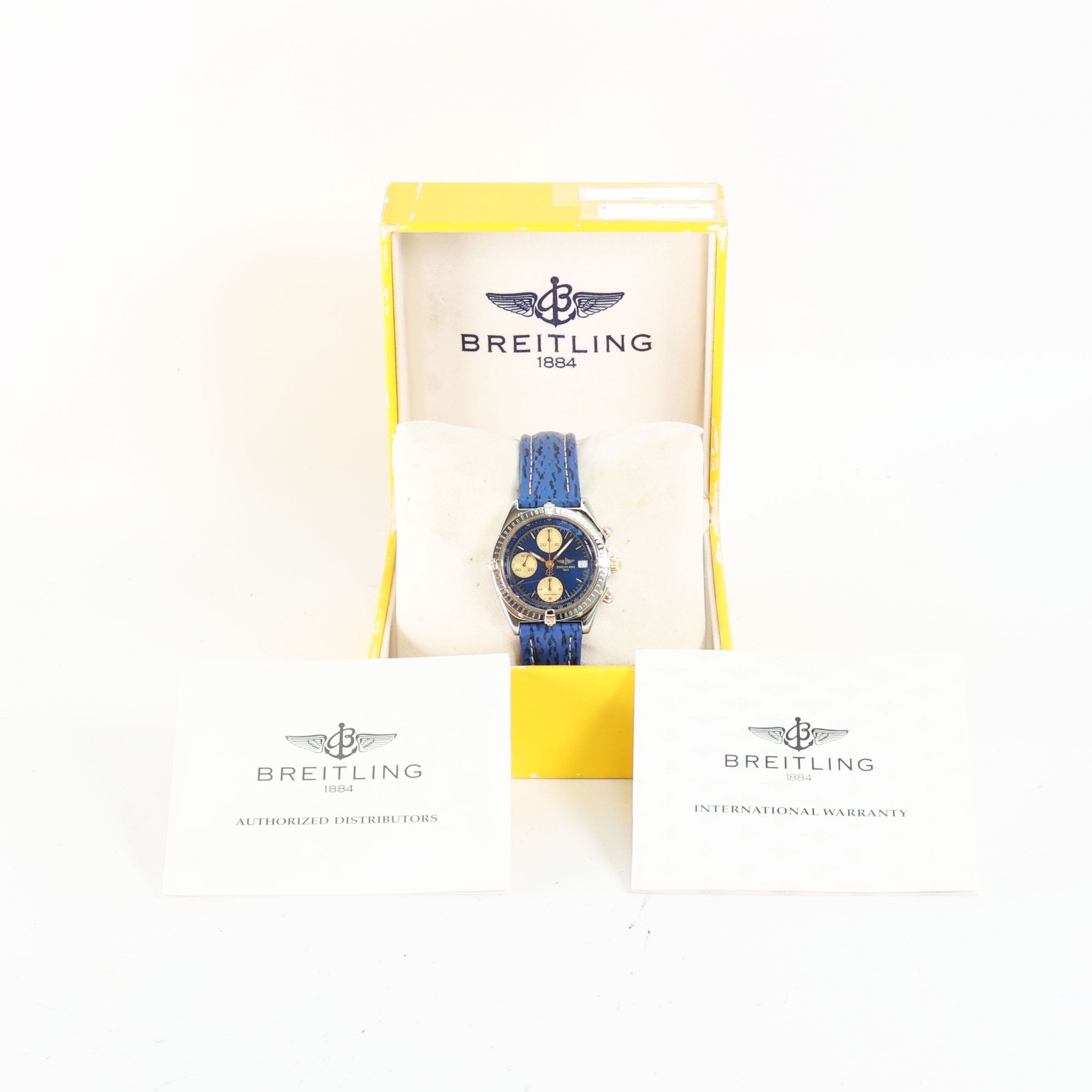 Chronomat Steel Gold Chronograph Blue Dial - Breitling - Verkaufte 