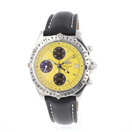 Breitling chronomat deals yellow dial