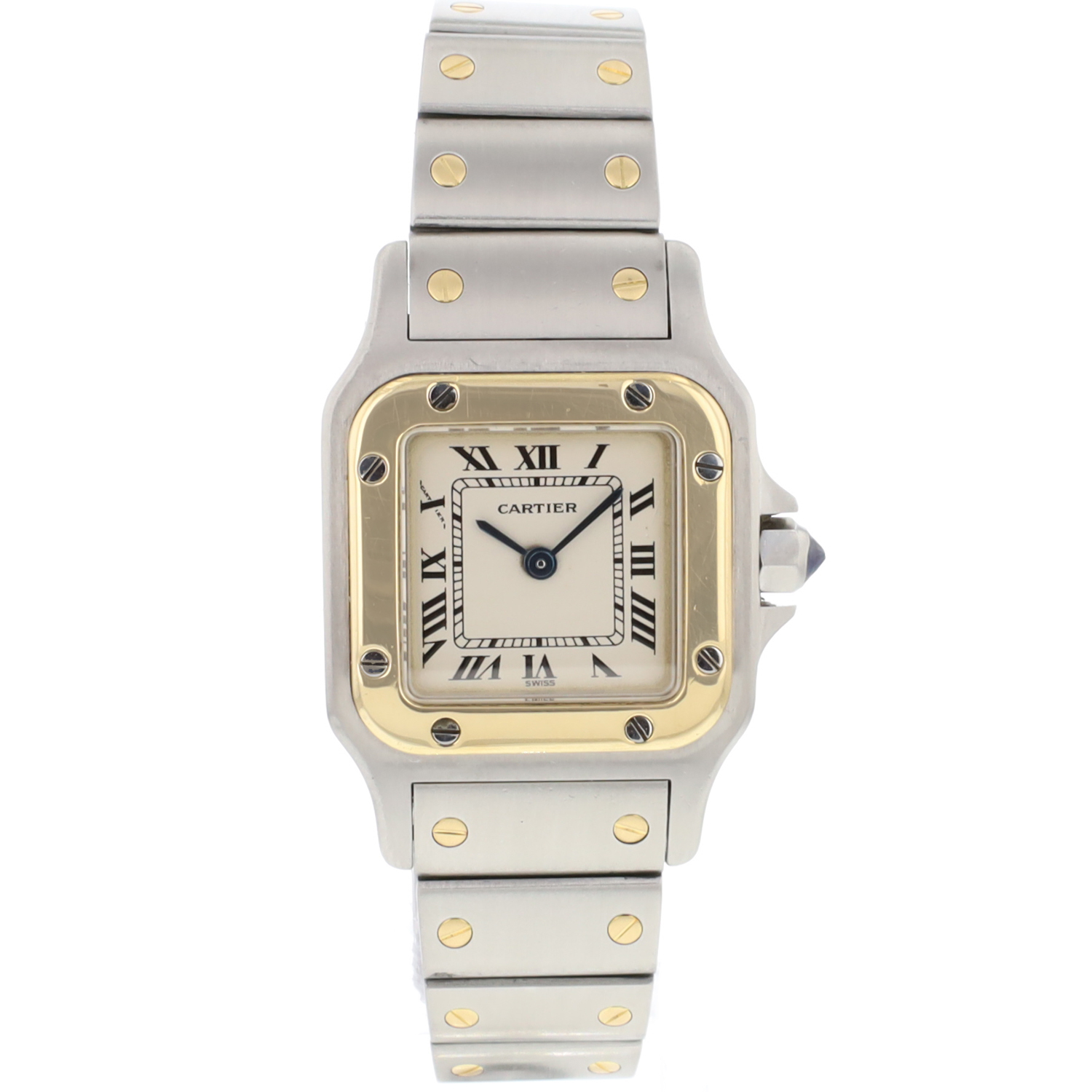Santos Galbee PM Steel Gold - Cartier - Sold watches - Juwelier Burger