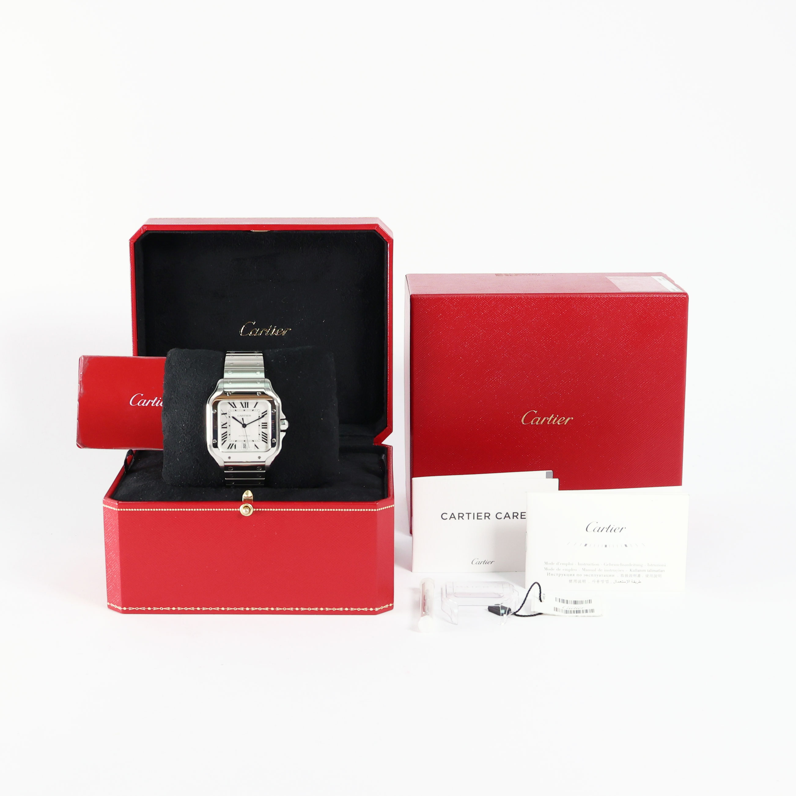 Large cartier santos sale
