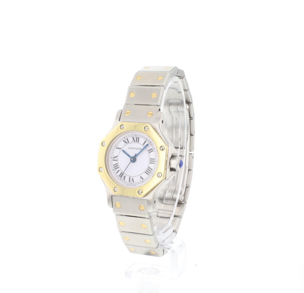 Santos Octagon Lady Steel Gold Cartier Exclusive watches