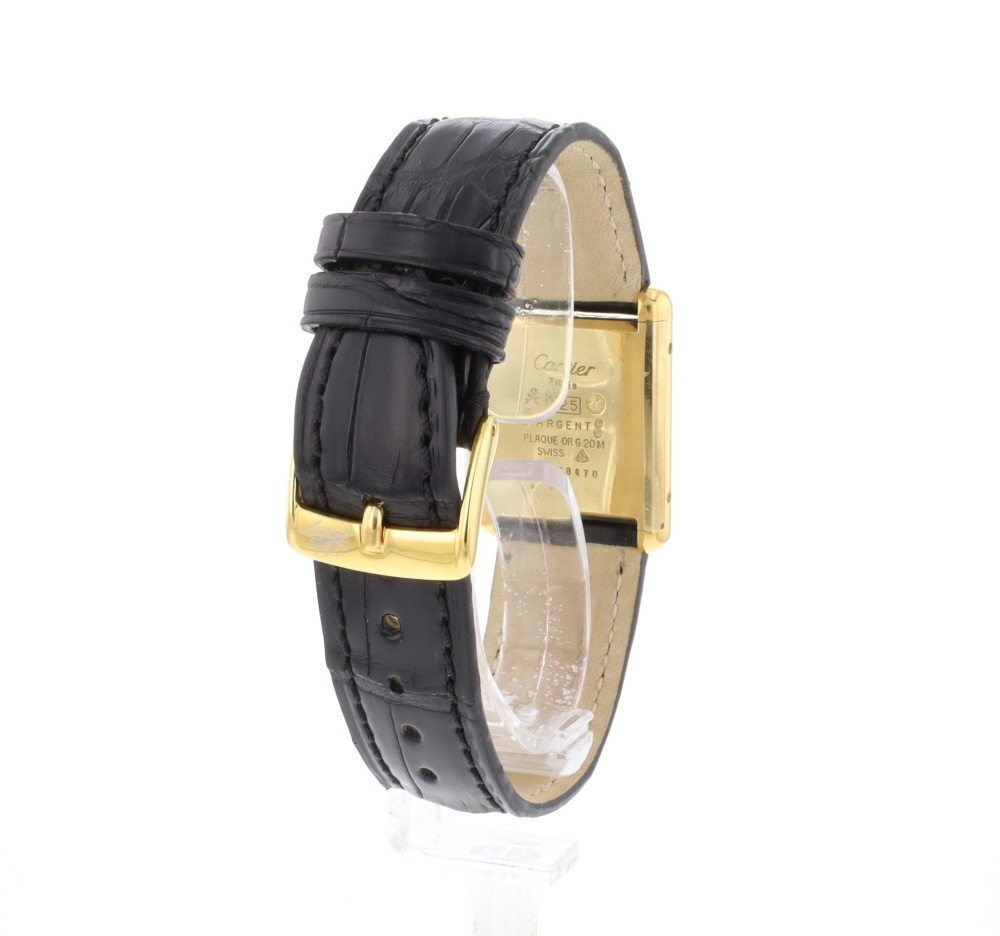 Must de Cartier Tank Vermeil Black Dial - Cartier - Luxusuhren