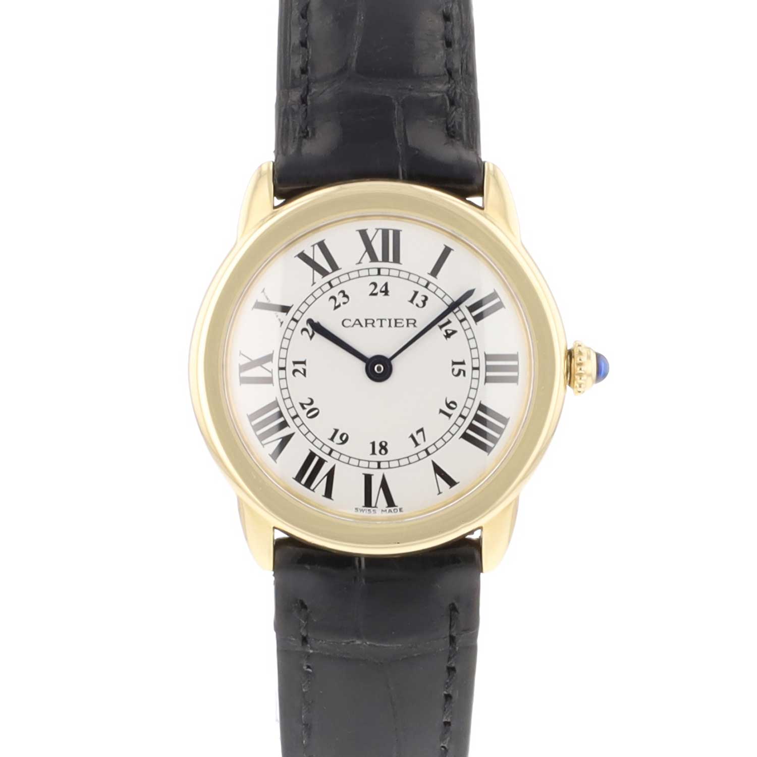 Ronde Solo Yellow Gold Quartz Cartier Luxusuhren Juwelier Burger