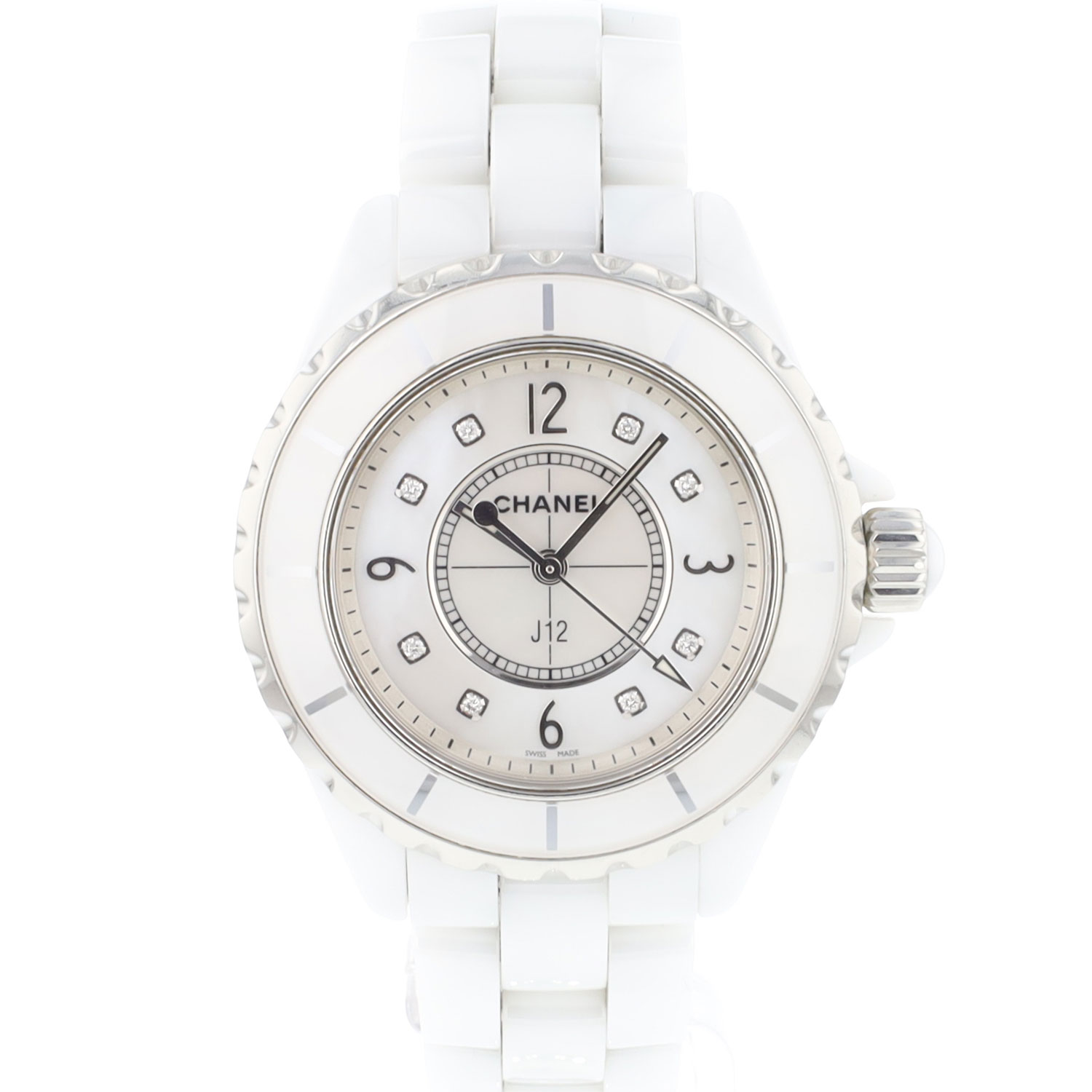 J12 White Ceramique Diamond MoP Dial - Chanel - Exclusive watches -  Juwelier Burger
