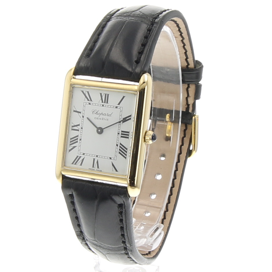 Tank Yellow Gold Chopard Sold watches Juwelier Burger