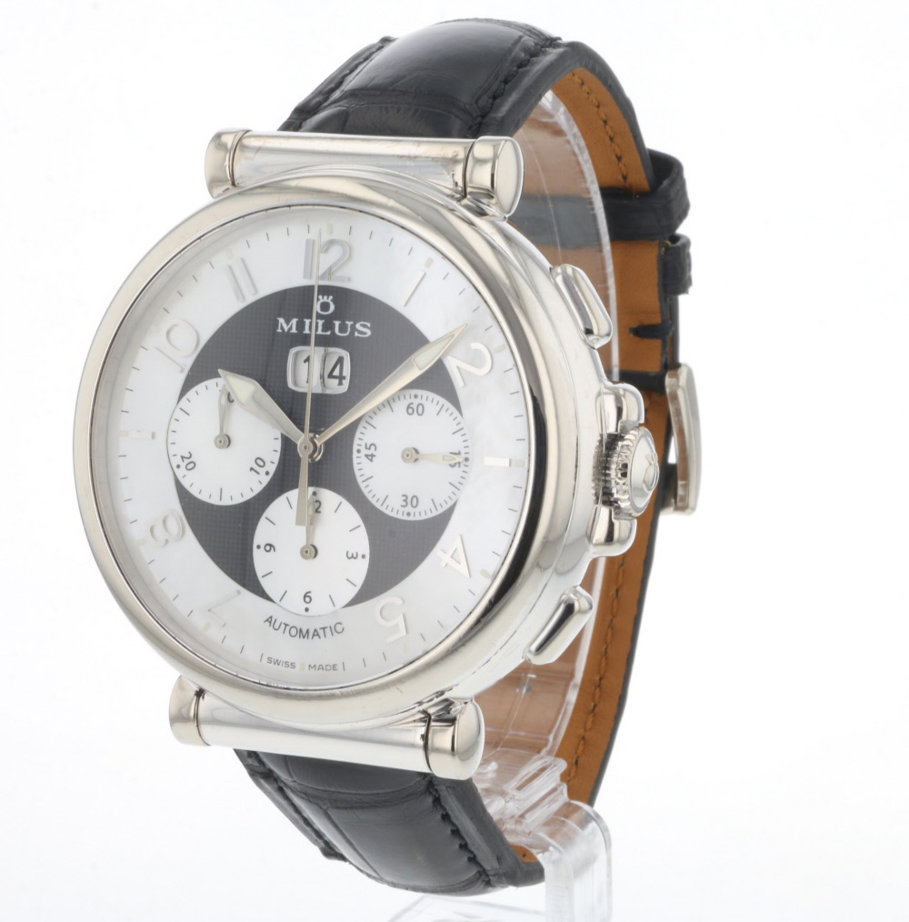 MILUS Zetios white gold mop dial Milus Sold watches Juwelier