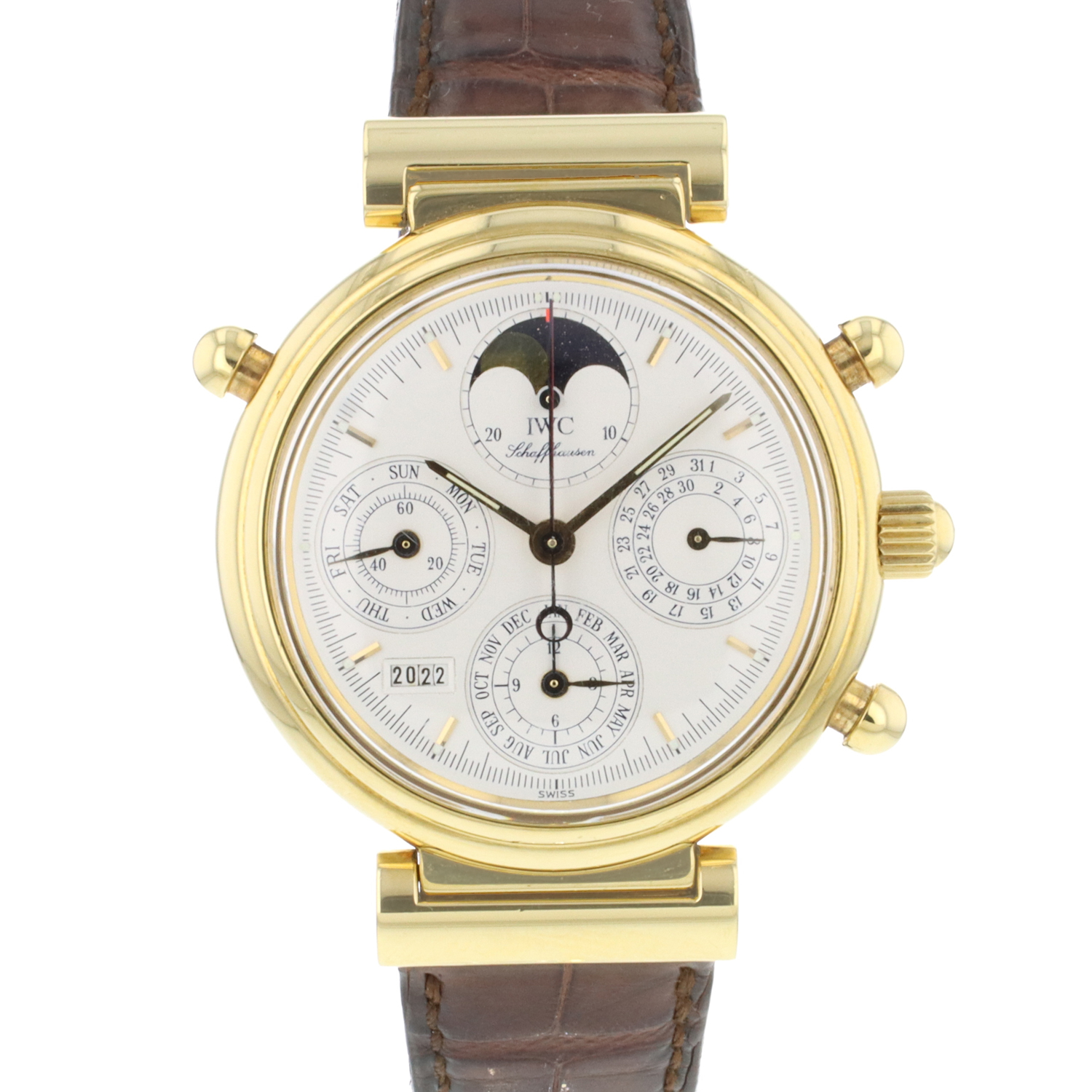 Da Vinci Rattrapante Yellow Gold Perpetual Calendar IWC Sold