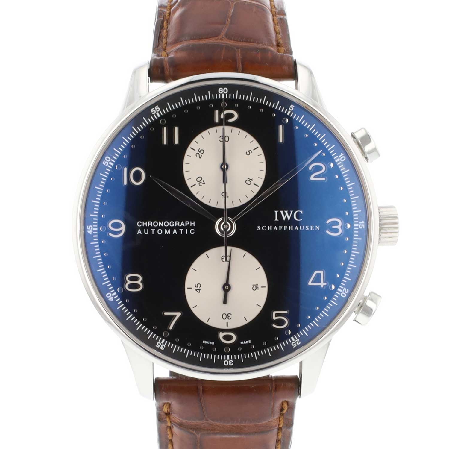 Iwc portugieser black dial deals