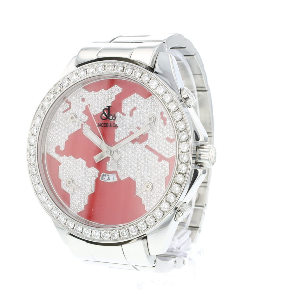 5 Time Zone Steel World Is Yours Diamonds Jacob Co Exclusive