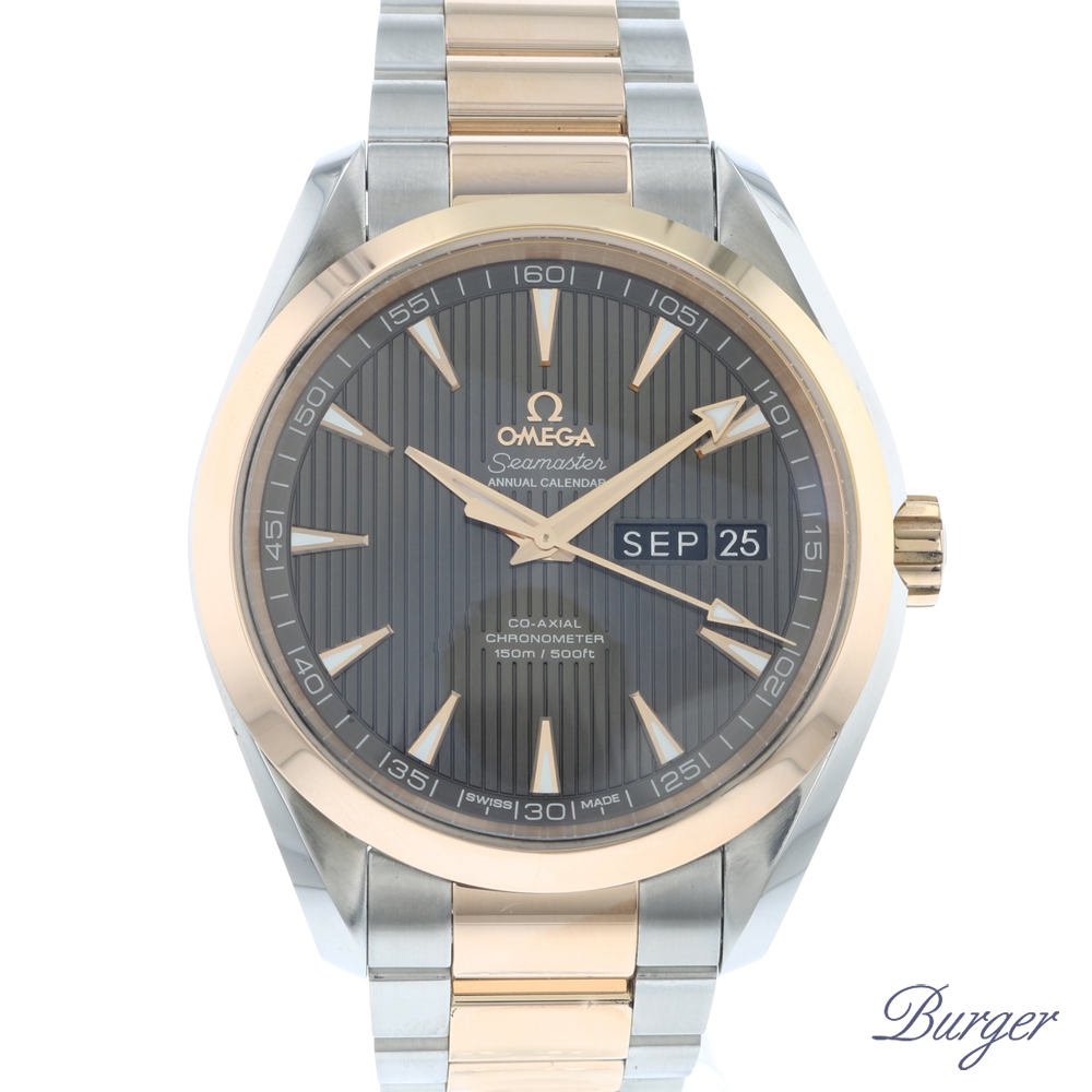 Omega aqua terra annual calendar 43 mm deals