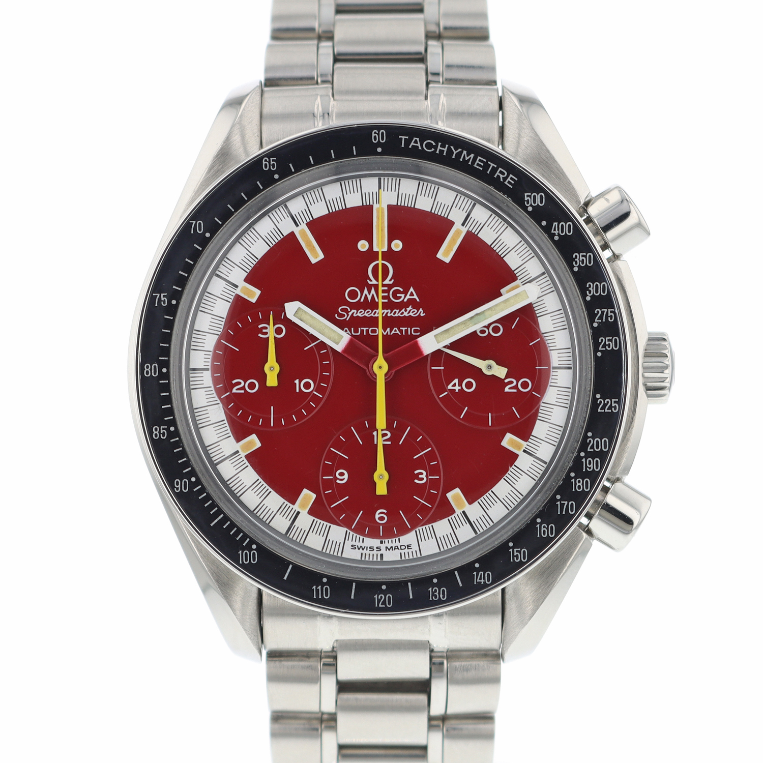 Omega speedmaster on sale red face