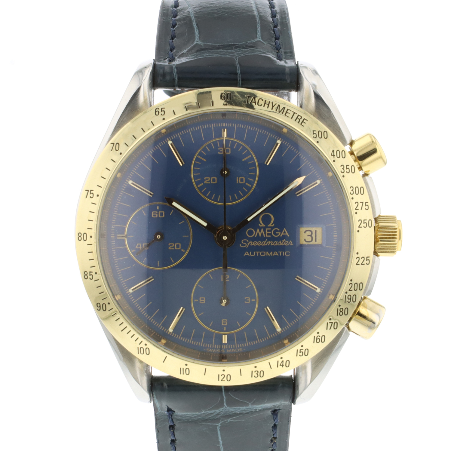 Speedmaster Automatic Steel/Gold Blue Dial - Omega - Verkaufte  