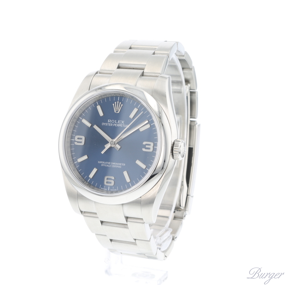Oyster Perpetual 36 Blue Dial Rolex Verkaufte Uhren Juwelier