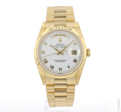 Day date gold white dial hotsell