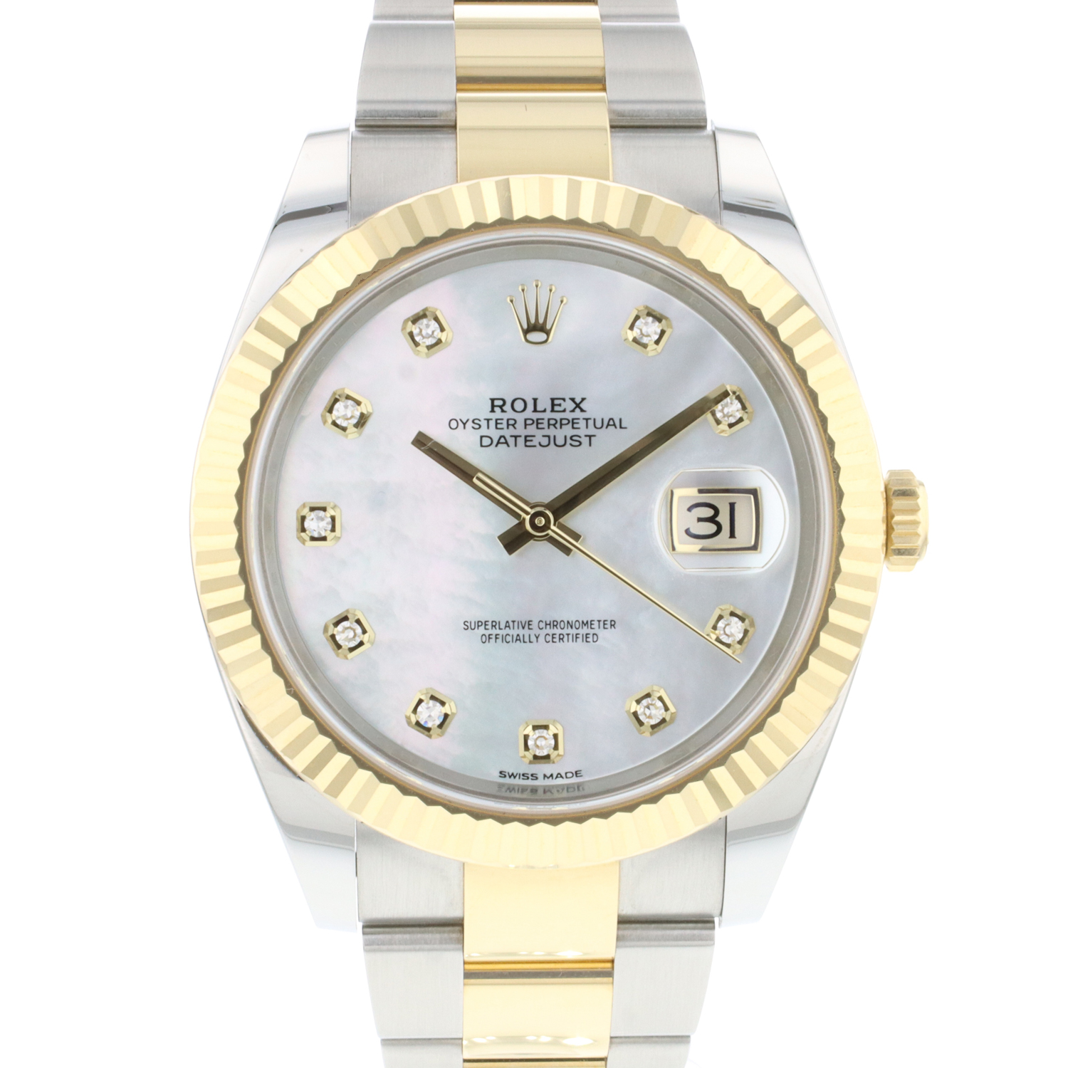 DATEJUST 41 MOP DIAL SILVER CASE