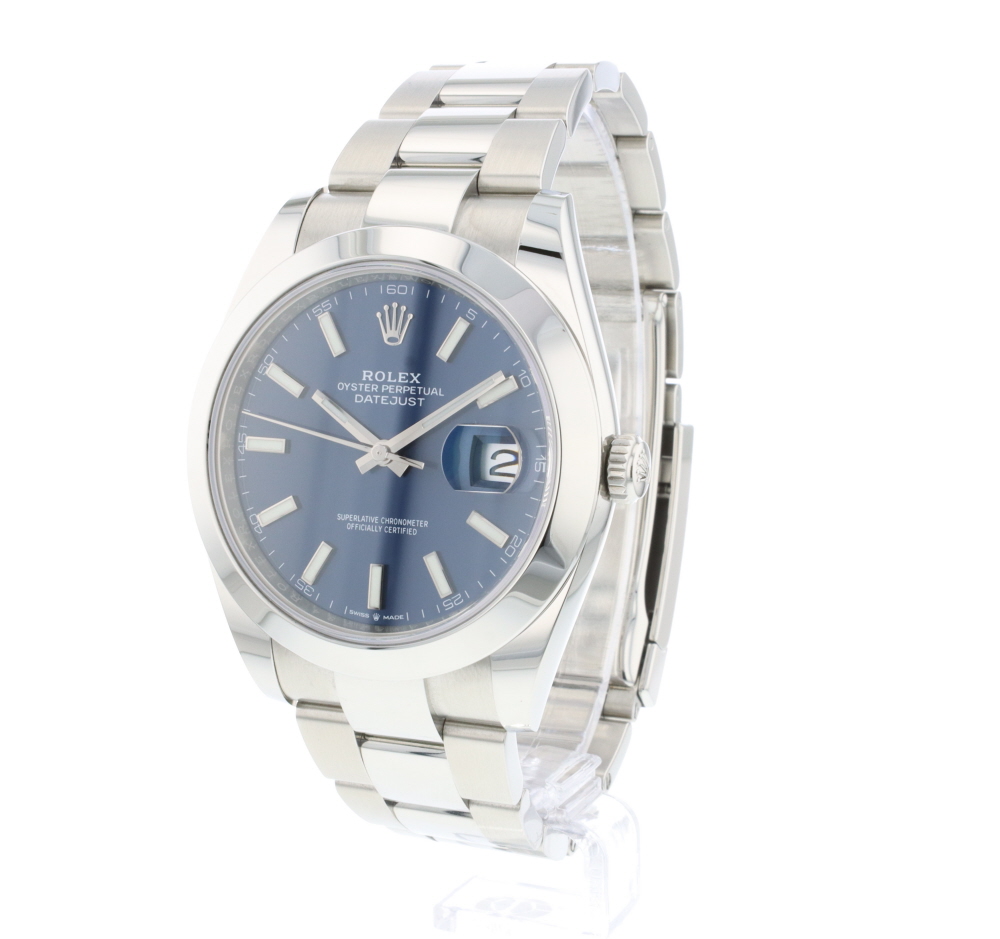 Datejust 41 Oyster Blue Dial NEW 2022 Rolex Verkaufte Uhren