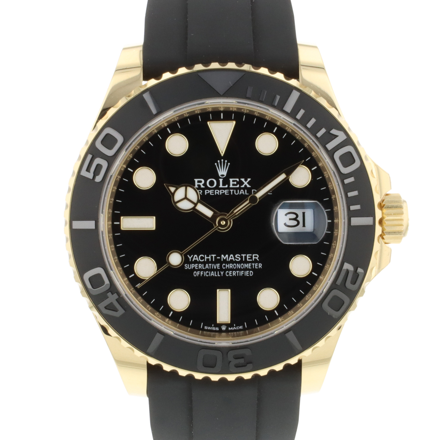 Yacht-Master 42 Yellow Gold Oyster Flex NEW 2022 - Rolex - Sold watches ...