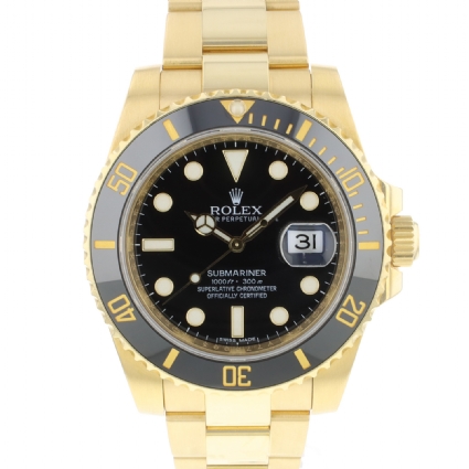 Rolex submariner zwart goud best sale