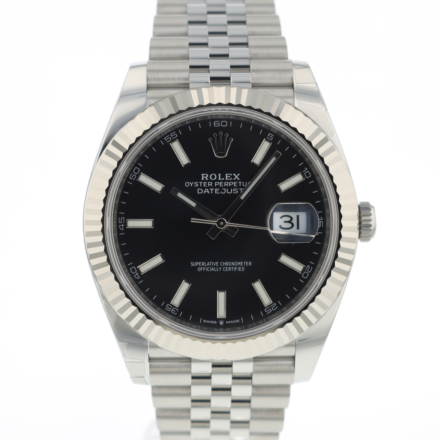 Datejust 41 Jubilee Fluted Black Dial NEW
