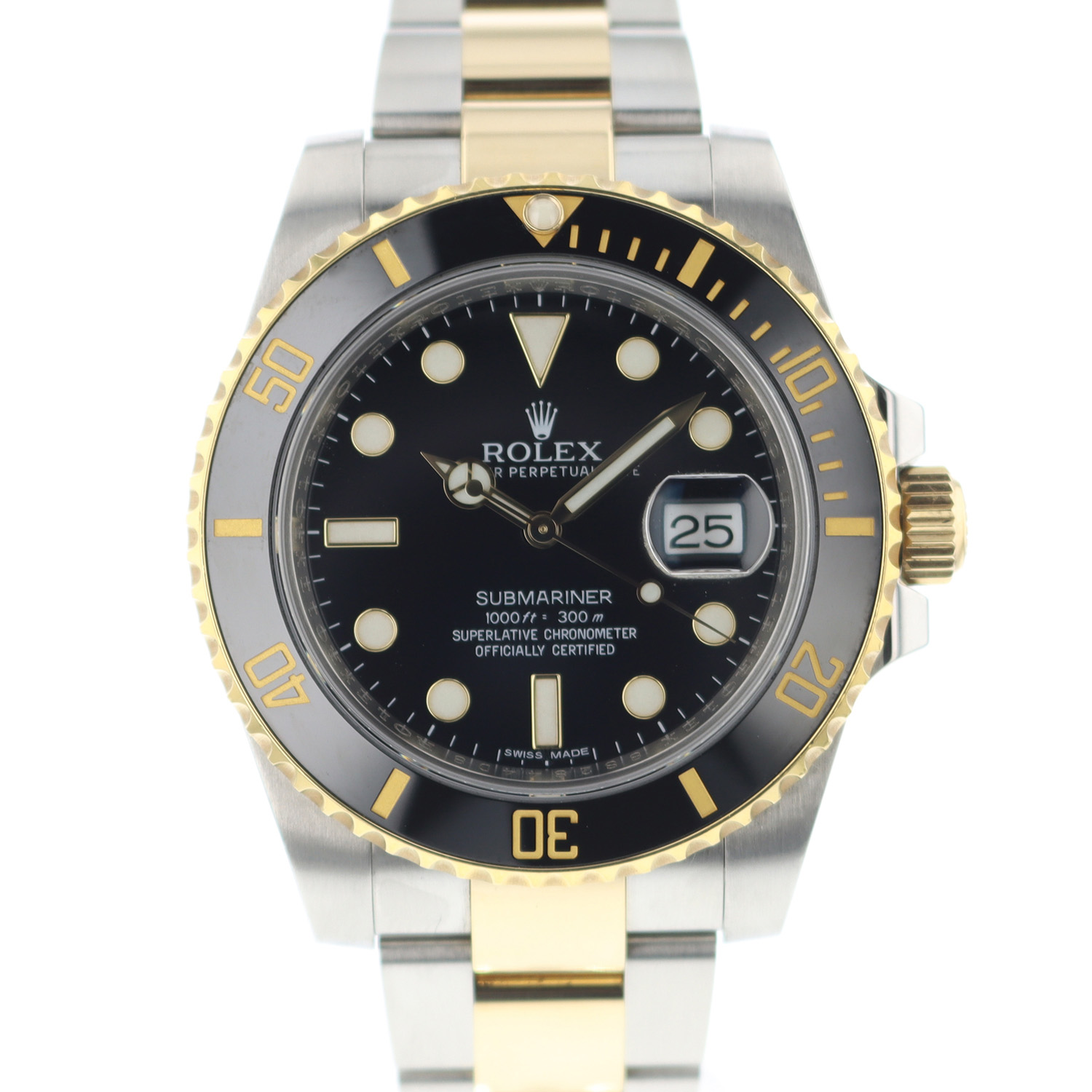 Rolex submariner top goud staal