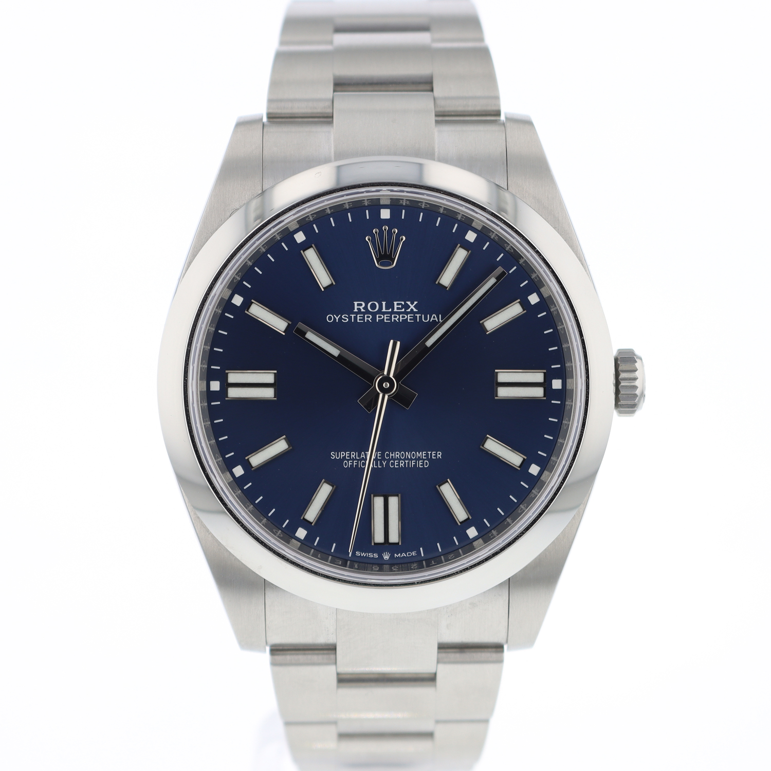 Oyster Perpetual 41 Blue Dial 124300 Rolex Verkaufte Uhren