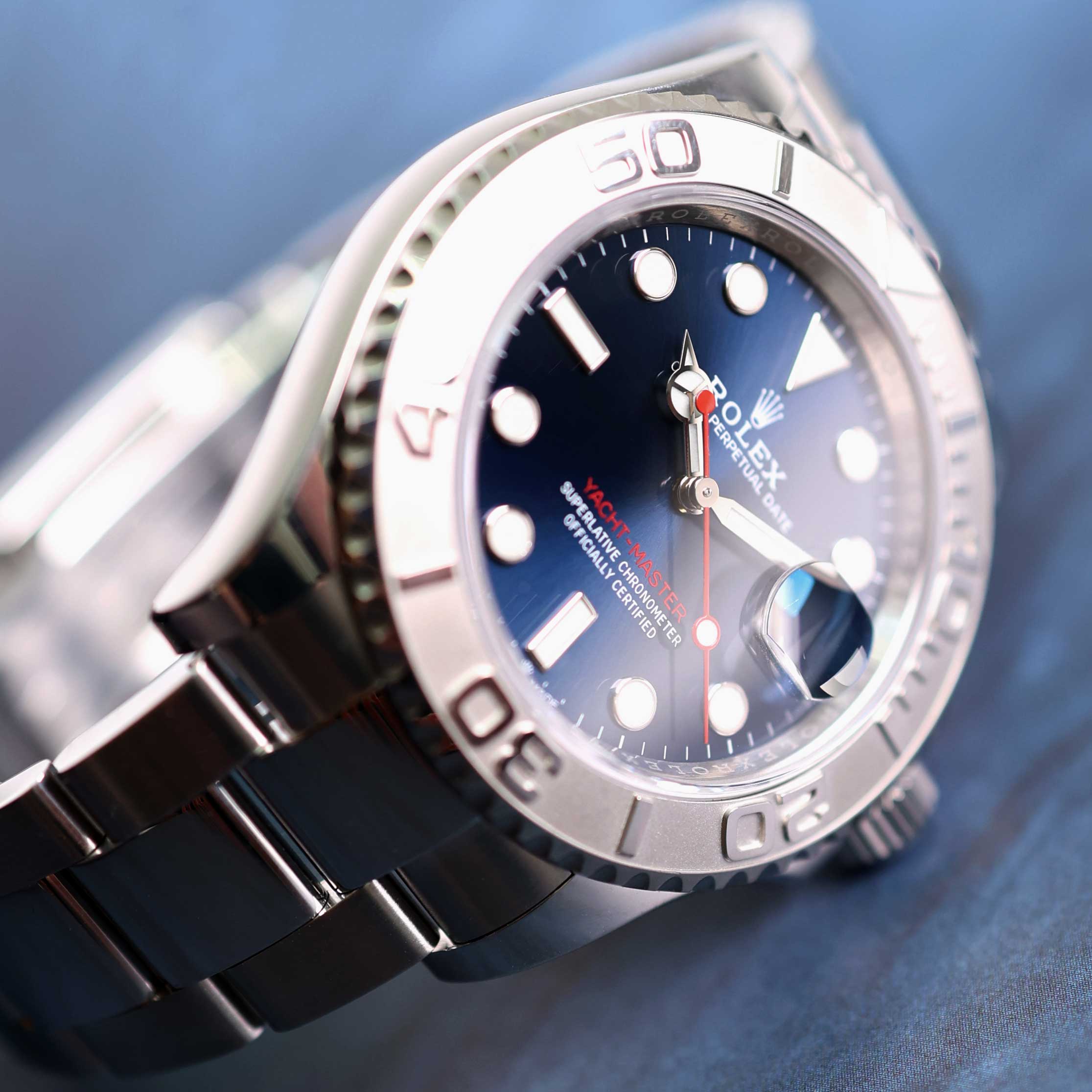 Yacht master rolex blue hotsell