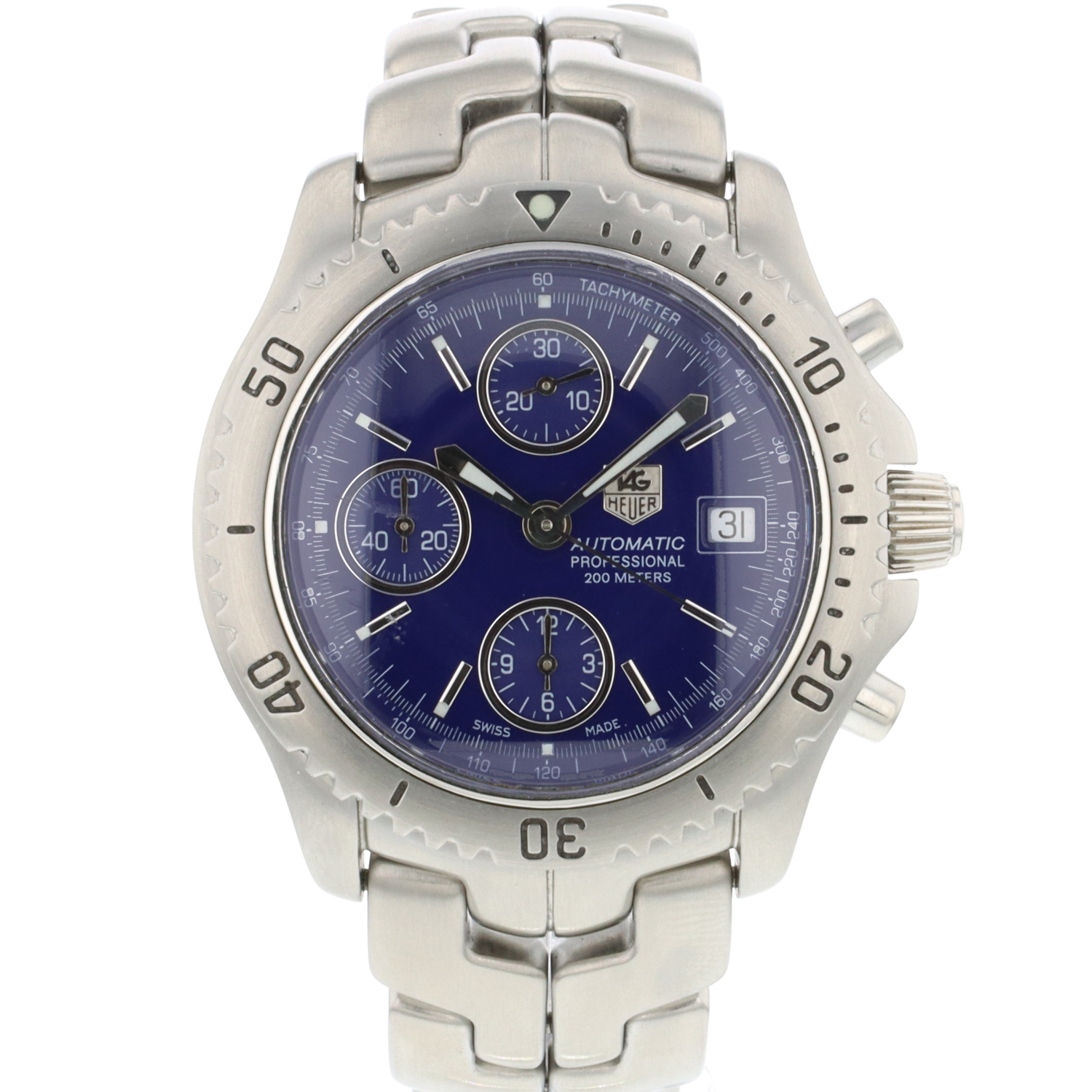 Tag heuer link blue dial top