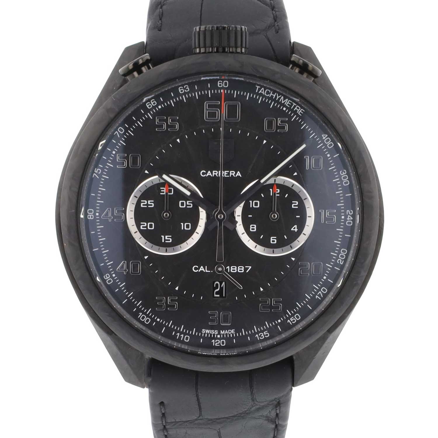 Tag heuer carrera clearance calibre 1887 black