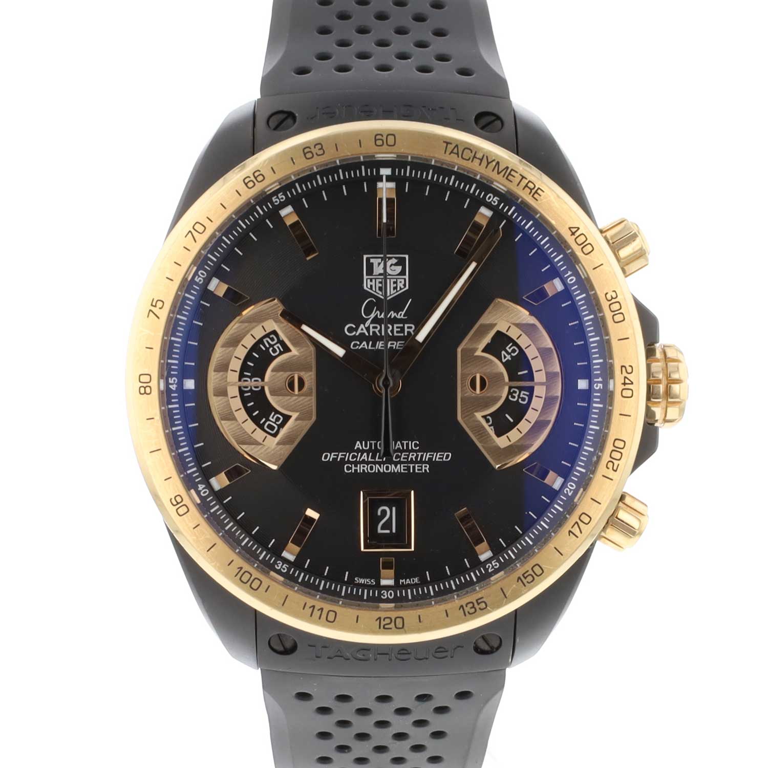 Tag heuer carrera deals calibre 17 gold