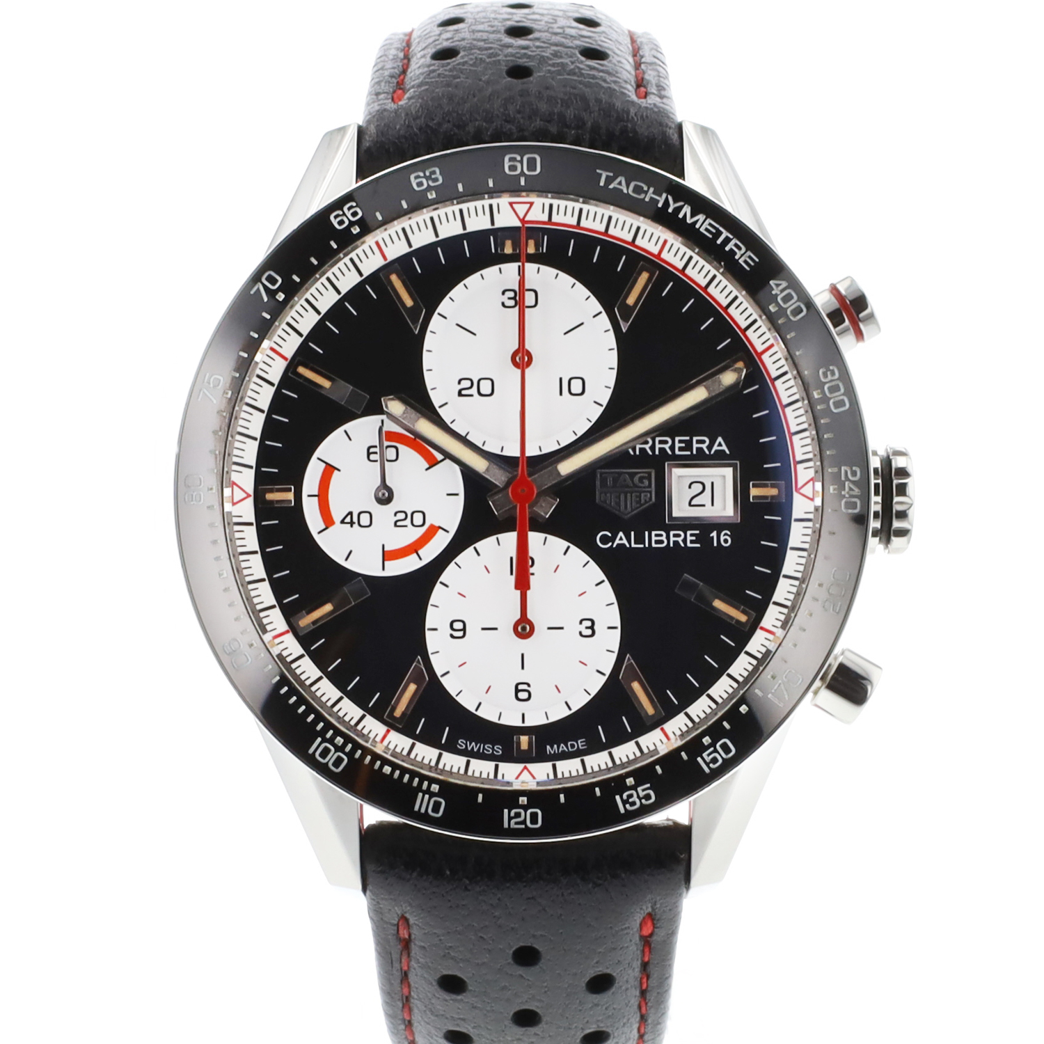Carrera Calibre 16 Steel Tag Heuer Exclusieve horloges