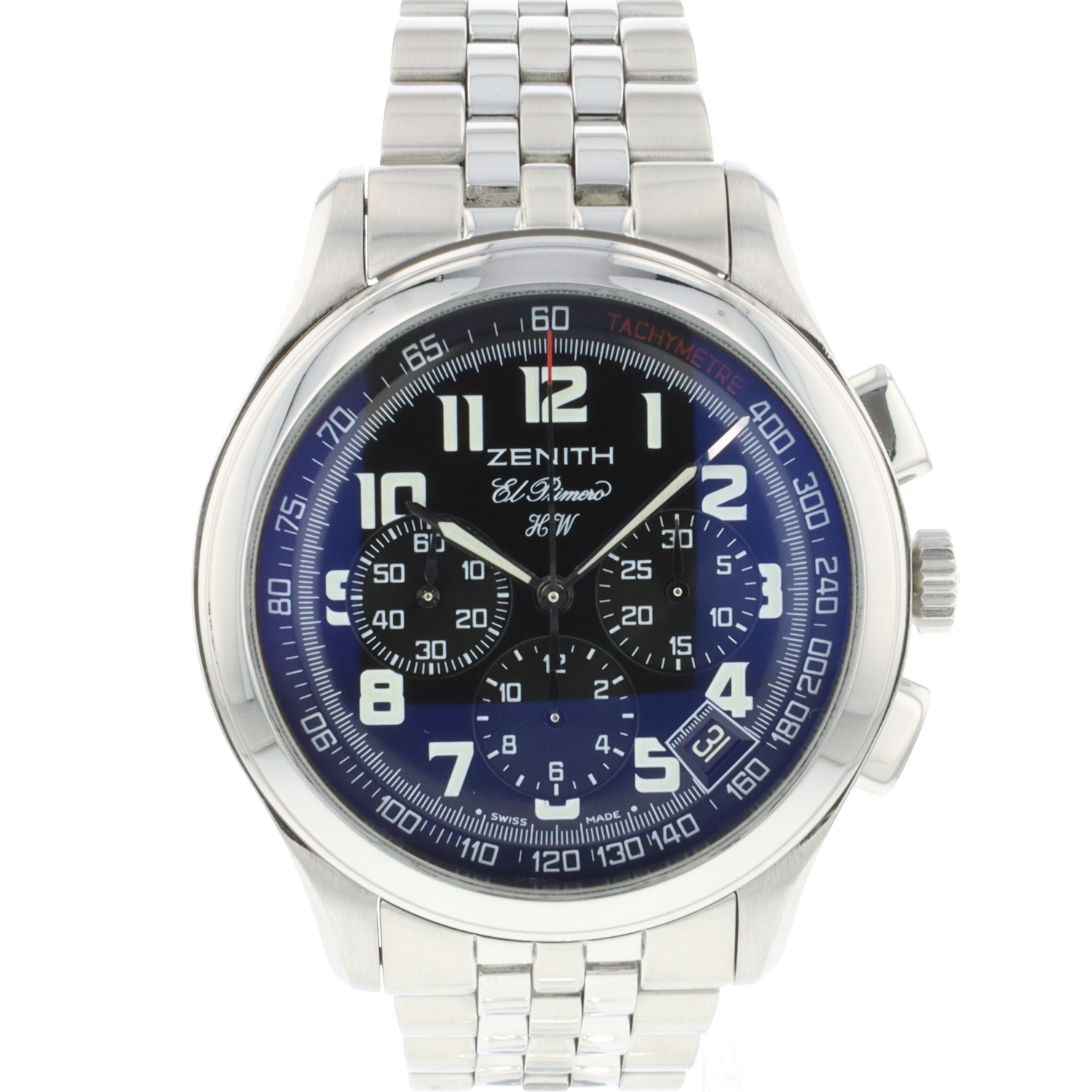 Montre Zenith El Primero Chronographe - Mouvement Chronographe, Occasion